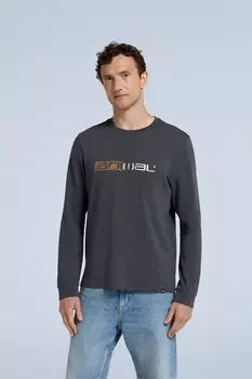 Мужская футболка Tommy из 100% хлопка с графическим принтом Animal, серый