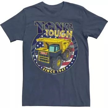 Мужская футболка Tonka Hard с круглым вырезом и американским флагом с 1947 года Licensed Character