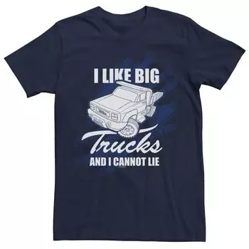 Мужская футболка тонка I Like Big Trucks And I Can Not Lie Tee Licensed Character