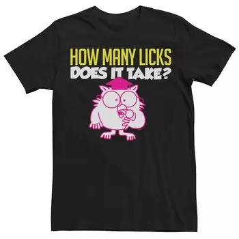 Мужская футболка Tootsie Pop How Many Licks Owl Licensed Character