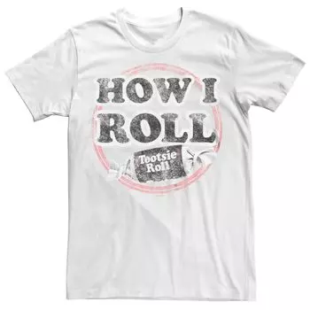 Мужская футболка Tootsie Roll How I Roll Badge Licensed Character
