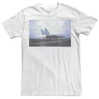 Мужская футболка Top Gun Jet с логотипом и фотографией Licensed Character