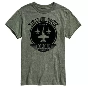 Мужская футболка Top Gun Maverick Fighter Town Licensed Character