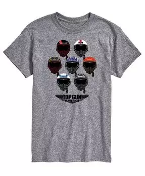 Мужская футболка Top Gun Maverick Helmets AIRWAVES, серый