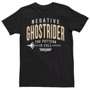 Мужская футболка Top Gun Negative Ghostrider с полнотекстовым рисунком Licensed Character