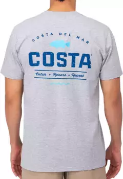 Мужская футболка Topwater Costa Del Mar, цвет Heather Gray