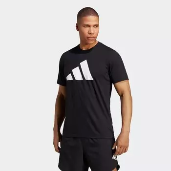 Мужская футболка Train Essentials Feelready Logo Training Adidas, черный