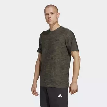 Мужская футболка Train Essentials стрейч Adidas, зеленый