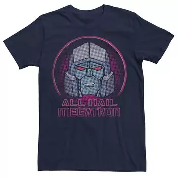 Мужская футболка Transformers All Hair Megatron Colot Pop Portrait Licensed Character