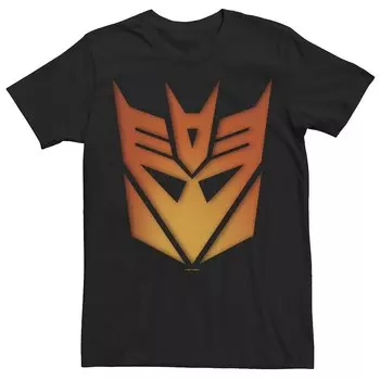 Мужская футболка Transformers Decepticon со светящимся логотипом Licensed Character, черный