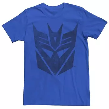 Мужская футболка Transformers Decepticons с потертым логотипом и графическим рисунком Licensed Character, цвет Royal