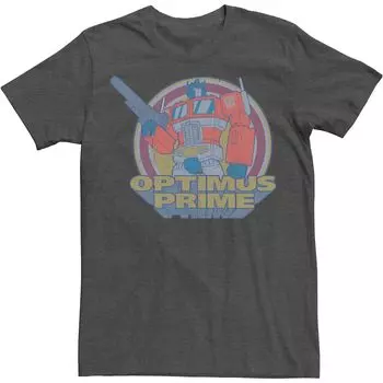 Мужская футболка Transformers Optimus Prime в стиле ретро с портретом Licensed Character