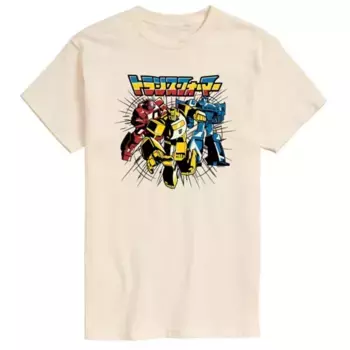 Мужская футболка Transformers с графическим принтом Noir Group Licensed Character, бежевый
