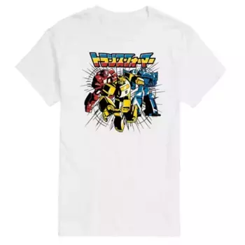 Мужская футболка Transformers с графическим принтом Noir Group Licensed Character, белый