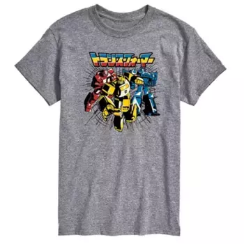 Мужская футболка Transformers с графическим принтом Noir Group Licensed Character, серый