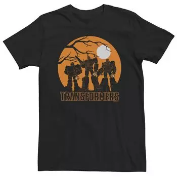 Мужская футболка Трансформеры Хэллоуин Optimus Haunt Silhouettes Licensed Character