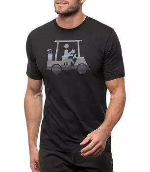 Мужская футболка TravisMathew Race You Golf, черный