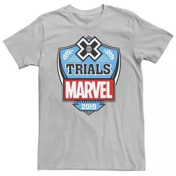 Мужская футболка Trials Marvel, серебристый