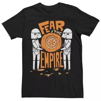 Мужская футболка Trooper Fear The Empire с плакатом Jack-O-Lantern Star Wars