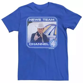 Мужская футболка Tведущий News Team Chanel 4 Licensed Character