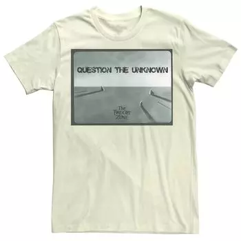 Мужская футболка Twilight Zone Вопрос The Unknown Licensed Character