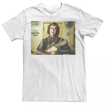 Мужская футболка Twin Peaks Log Lady с портретом в стиле ретро Licensed Character