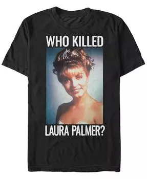 Мужская футболка Twin Peaks Who Killed Laura Palmer с коротким рукавом Fifth Sun, черный