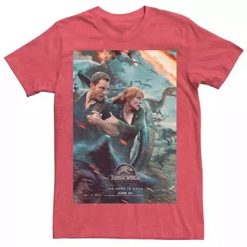 Мужская футболка Two Owen Claire с постером фильма Jurassic World