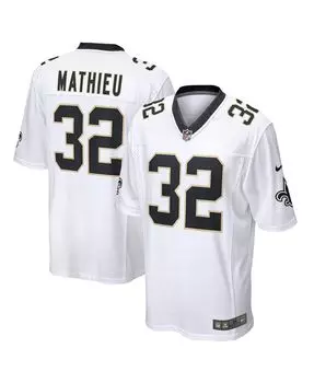 Мужская футболка tyrann mathieu white new orleans saints game jersey Nike, белый