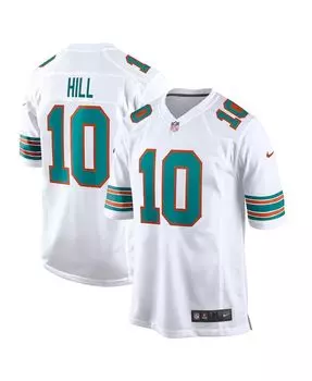 Мужская футболка tyreek hill white miami dolphins alternate game jersey Nike, белый