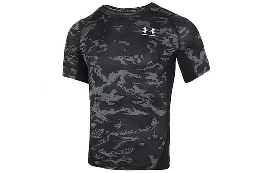 Мужская футболка Under Armour, Черный/Лимонный яд/Цапля