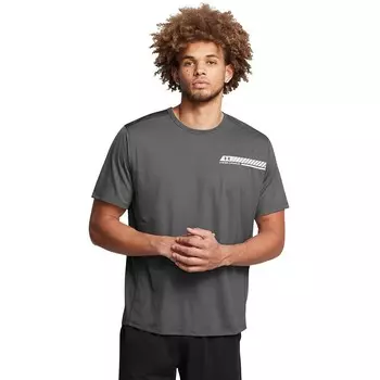 Мужская футболка Under Armour CoolSwitch с короткими рукавами и рисунком, цвет Castlerock