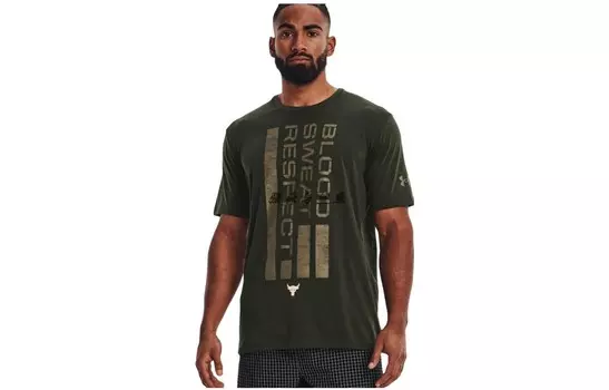 Мужская футболка Under Armour, цвет Army Green