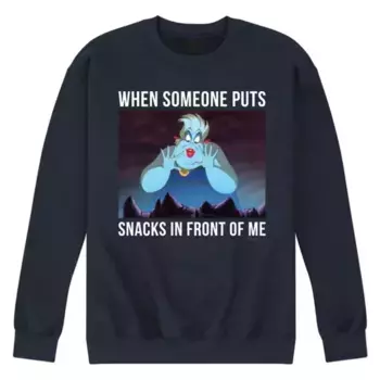 Мужская футболка Ursula Snacks с принтом из флиса Disney, синий