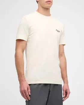 Мужская футболка узкого кроя с логотипом Givenchy, цвет Natural/Blue