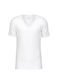 Мужская футболка, V-образный вырез, код хлопка CALIDA, белый