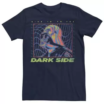 Мужская футболка Vader Thermal Give In The Dark Side, Синяя Star Wars, синий