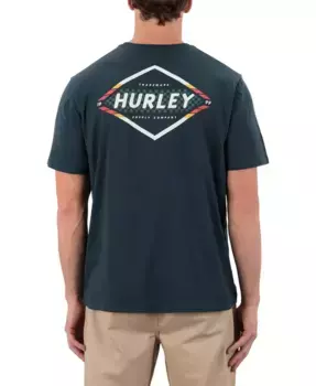 Мужская футболка Velocity с коротким рукавом Hurley, синий