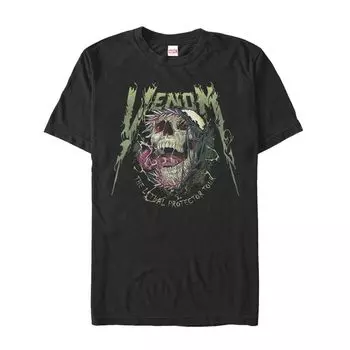 Мужская футболка Venom с металлическим черепом Licensed Character