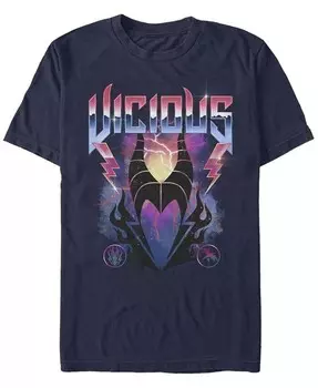 Мужская футболка Vicious Maleficent с коротким рукавом и круглым вырезом Fifth Sun, синий