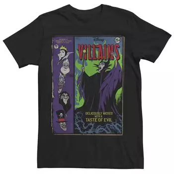 Мужская футболка Villains Deliciously Wicked Comic Disney, черный