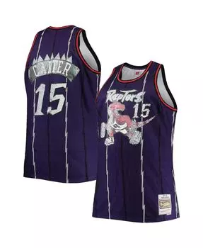 Мужская футболка vince carter purple toronto raptors big and tall 1998-99 nba 75th anniversary diamond swingman jersey Mitchell & Ness, фиолетовый