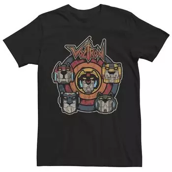 Мужская футболка Voltron: Assemble Ensemble, винтажная ретро-цветная футболка с рисунком Licensed Character