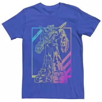 Мужская футболка Voltron: Defender of the Universe с неоновым контуром и портретом Licensed Character