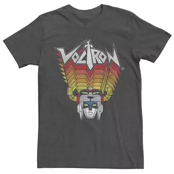 Мужская футболка Voltron: Head Tracer с графическим рисунком градиентных цветов Licensed Character