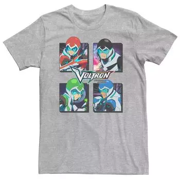 Мужская футболка Voltron: Legendary Defender с четырьмя вставками и символами Licensed Character