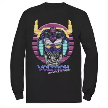 Мужская футболка Voltron: Legendary Defender с длинным рукавом и головой Licensed Character