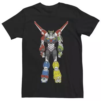 Мужская футболка Voltron Legendary Defender с графическим рисунком и портретом Licensed Character