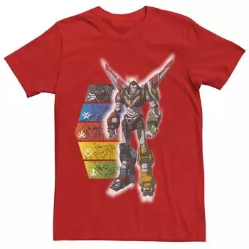Мужская футболка Voltron Legendary Defender с графическими вставками и длинными рукавами Licensed Character