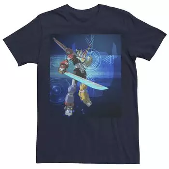 Мужская футболка Voltron Legendary Defender Target Portrait с графическим рисунком Licensed Character